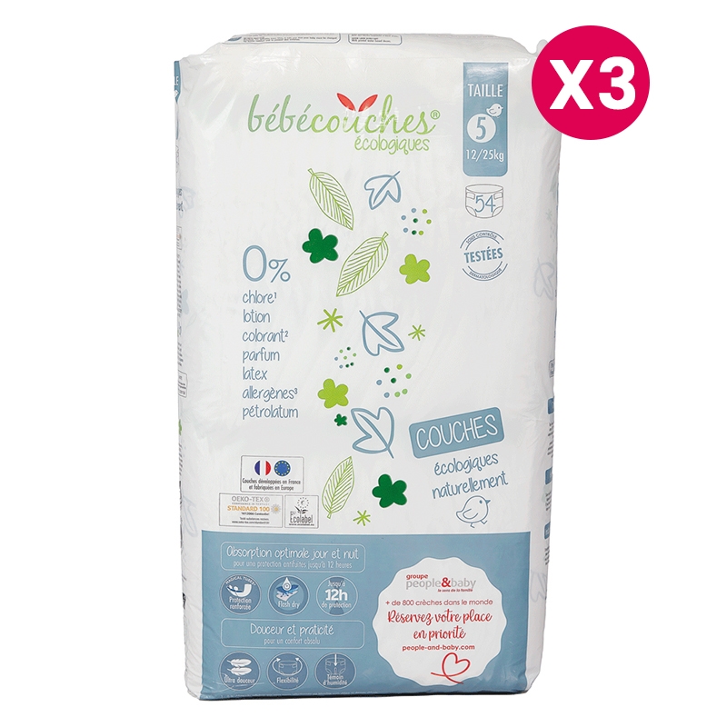 Couches PAMPERS BABY-DRY Taille 3 ( 5 à 9kg ) - 100 unités