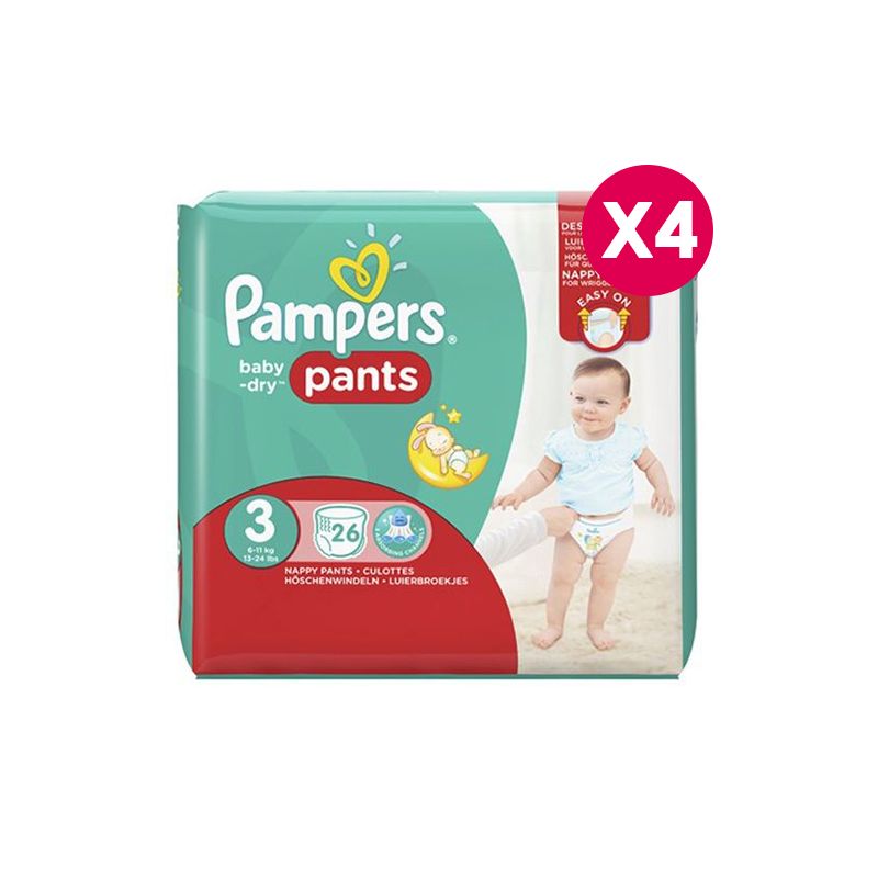 PAMPERS Baby-Dry Taille 3, 52 Couches