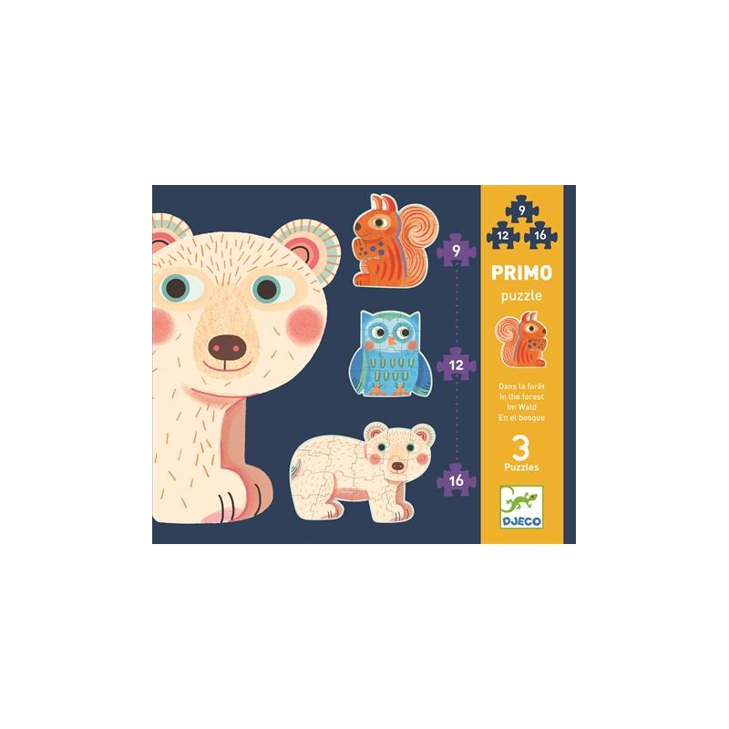 Puzzle animaux de la forêt (16 pièces) : Djeco